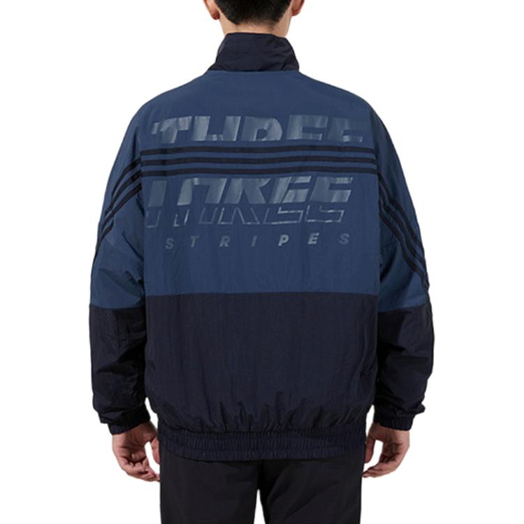 Adidas Jackets Men's Blue Stand Collar Moderate Other GT6356