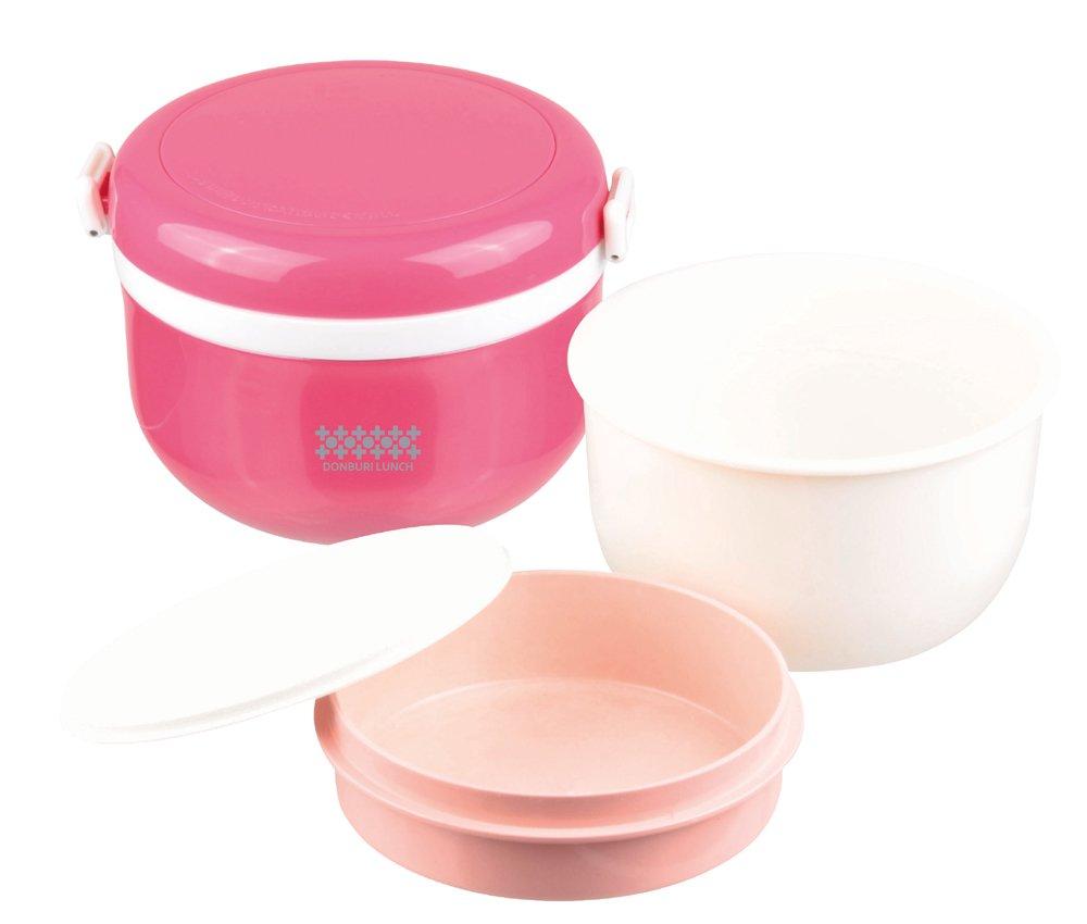

Pearl Metal Thermal Lunch Box 420ml Approximately 2 Bowls Pink Bowl Lunch Hokadon HB-260 розовый
