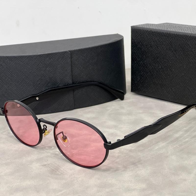 Retro Fashion Metal Round Frame Sunglasses Unisex Street Snap Slimming Large Face Women's Men's Popular Sun Glasses