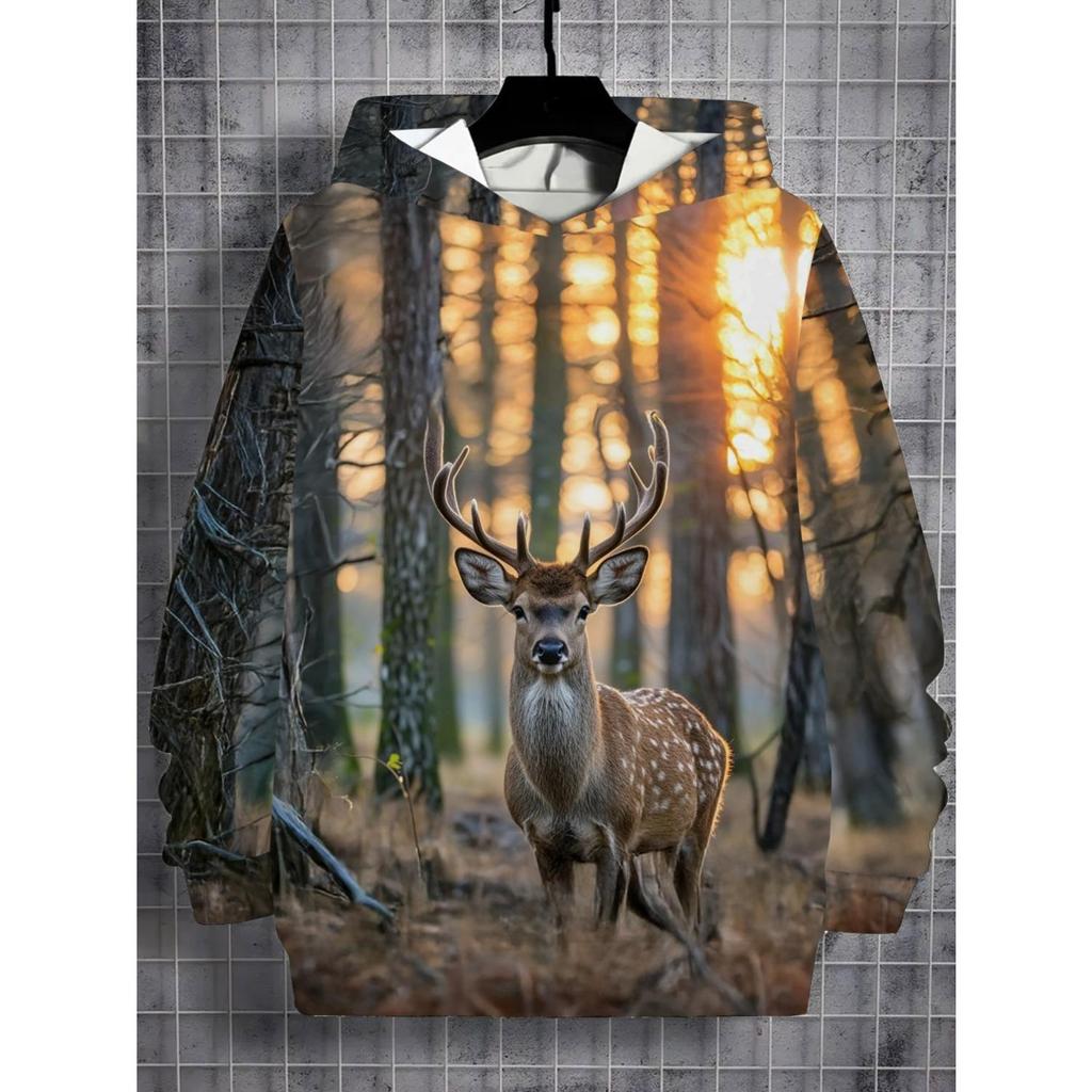 New 3D Printed Hooded Sweatshirt, Fashionable Long Sleeved Hooded Sweatshirt, Comfortable Pullover for Boys and Girls, Children's Hoodie