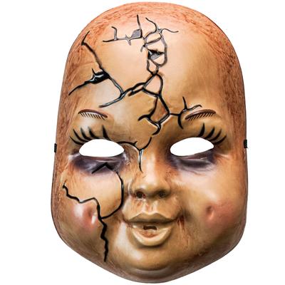 Horror Halloween Face Mask Scary Chucky Doll Mask Masquerade Mask Costume Cosplay Crack Baby Full Face Mask