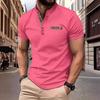 2024 Men's Trendy Casual Stand Collar Short Sleeve Polo Shirt