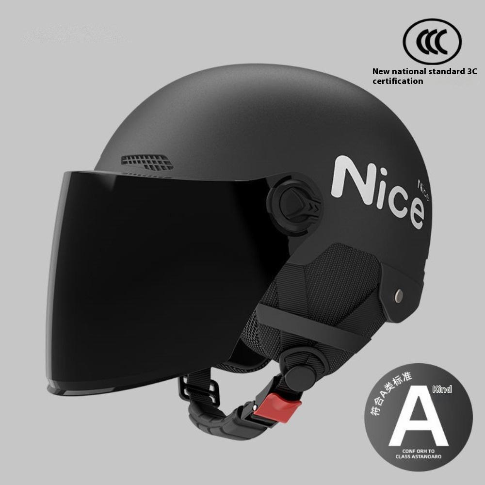 Electric Motorcycle Helmet Men's and Women's Battery Car Riding Sun Protection Summer Four Seasons Universal Helmet