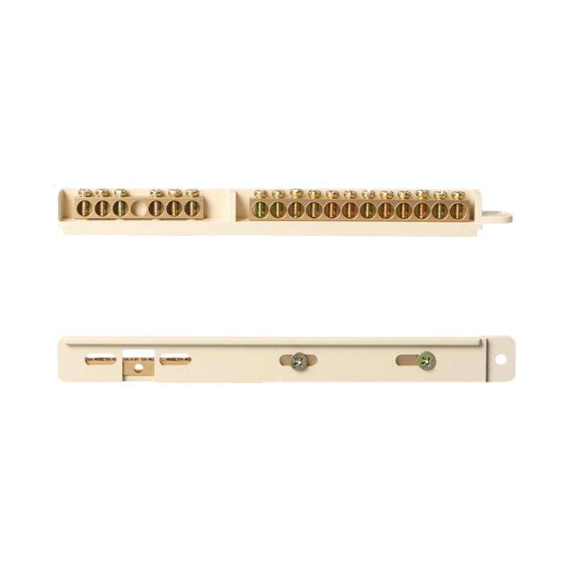 Wire Screw Connector Brass Grounding Terminals Block High Conductivity Grounding Rod For Home Electrical Projects