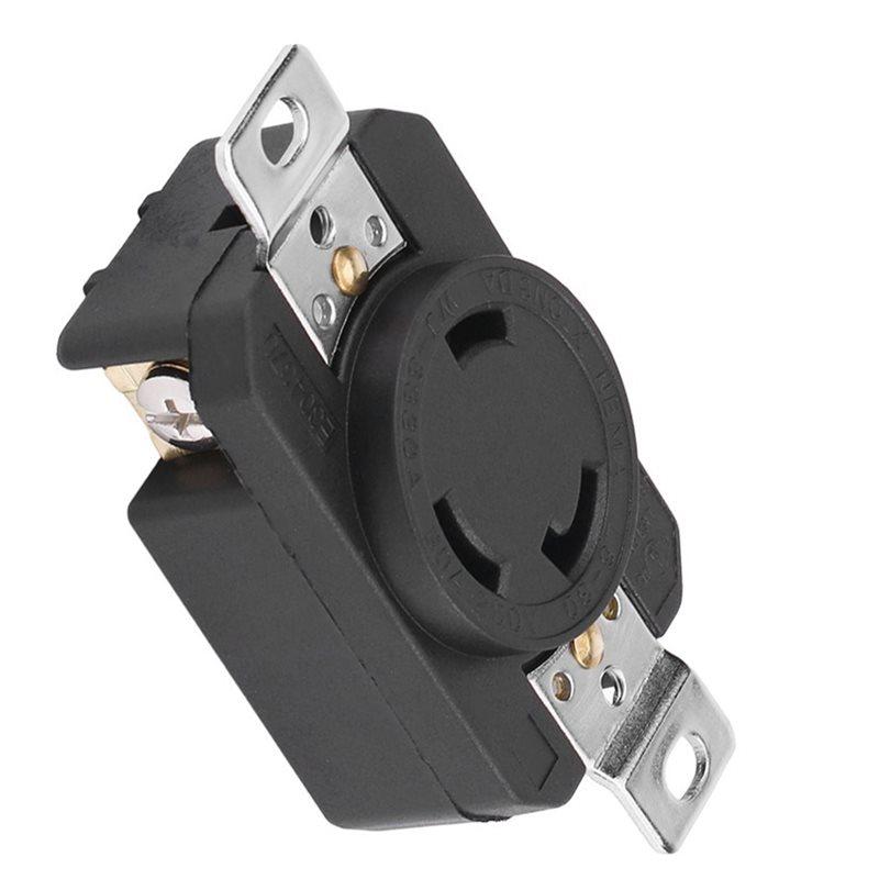 Premium-US-Standard 3-adriger geerdeter Unterputz-NEMA L6-30R 30 Ampere 250 Volt Verriegelbare Buchsen-Wandsteckdose Für den industriellen Einsatz
