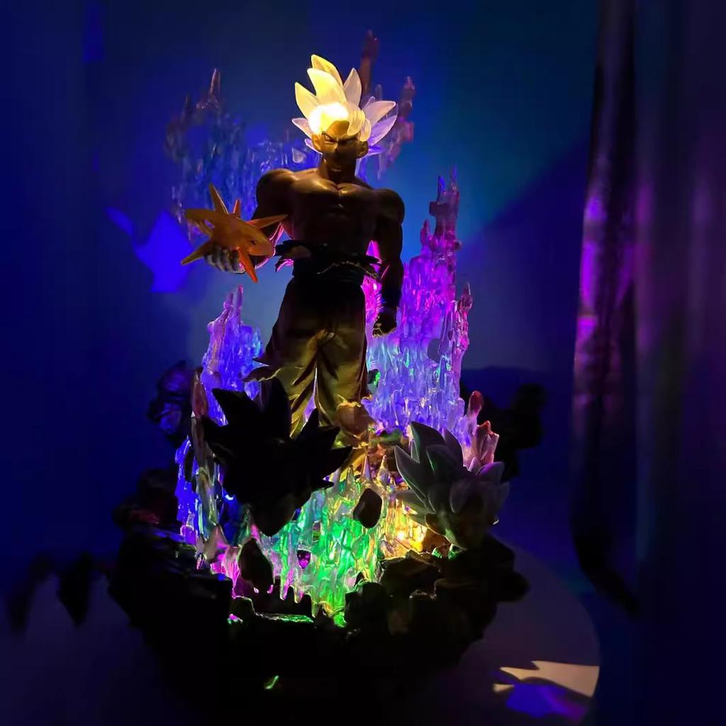 Super Saiyan, Free Aspiration, Sun Wukong, Glowing, Statue Model, Boxed Figure