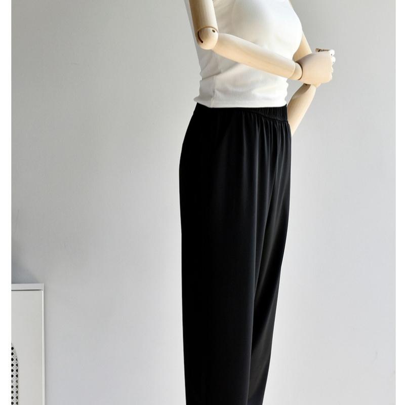 Sunscreen icy summer thin nine-point cigarette pants, casual and fashionable all-match