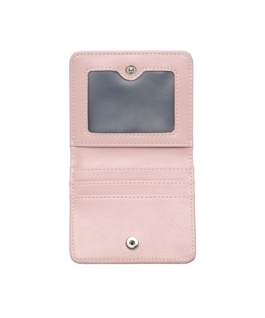 Lemasque Daisy Photo Slot Wallet Bill Card Holder Baby Pink
