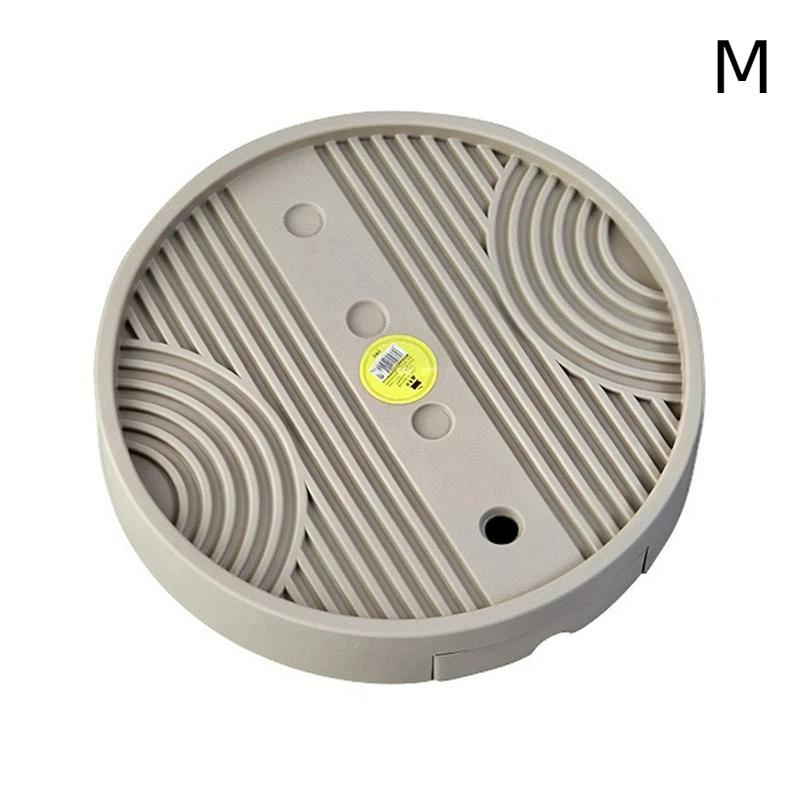 Round Caster Flower Pot Moving Tray Non Slip And Stable With Drainage Tray Suitable For Indoor And Outdoor Use Keeps Clean