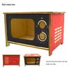 Solid Wood Hamster Climbing Frame Car House with Stairs and Platform Nest Fence for All Seasons.