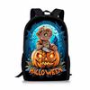 Excavator Printing Single Layer Rucksack for Male Plus Girls Best Gifts 2D Flat Comic Learner Bags for Youth Reliable Choice for Travel Needs