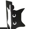 Decorative Cat Bookend Black Cat Book Organizer Animal Ornament Decoration Figurine for Kids Room Shelves Table Home Living Room