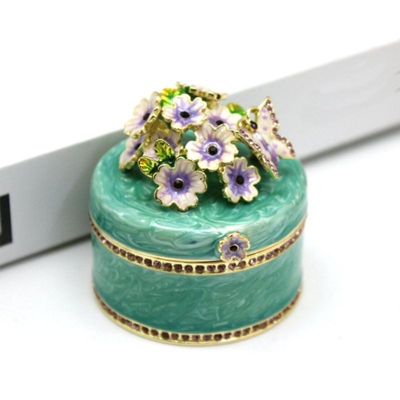 Butterfly and Flower Jewelry Storage Box Multifunctional Organizer for Earrings Bracelets Necklaces Accessories Holder