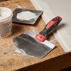 Curved Working Surface Mud Trowel Stainless Steel Putty Spatula  Painter