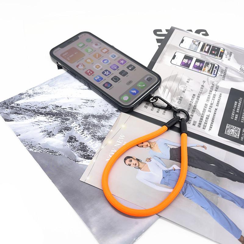 New Cell Phone Case Lanyard Wrist Hand Strap Cord with Card to Hang the Mobile Phone Rope Smartphone Chain Key Strap for iPhone