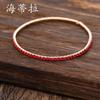 Color temperament high-grade colored diamond bracelet handmade fashion versatile multi-layer direct sales