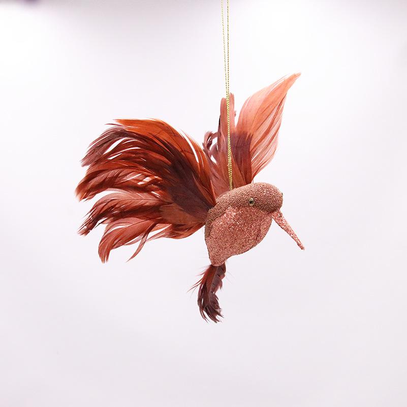 Hummingbird Artificial Birds Fake Foam Animal Simulation Feather Birds Model Artificial Pigeon Bird Shape Christmas Tree Pendant