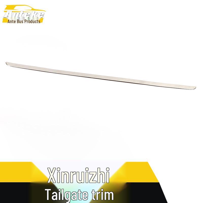 Reiz Tailgate Trim Stainless Steel Trunk Bumper Strip Decor Sticker Car Accessories