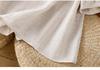 Women's Summer 2026 Imitation Han Linen Short-Sleeve T-Shirt - Artistic Solid Color Design