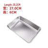 XUNIAN 304 Stainless Steel Rectangular Serving Tray