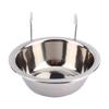 Hanging Bowl, Pet Dinner Water Bowl Water Food Eater for Cat Dog Bird with Hanger, M Size, Easy to Adjust and Remove,