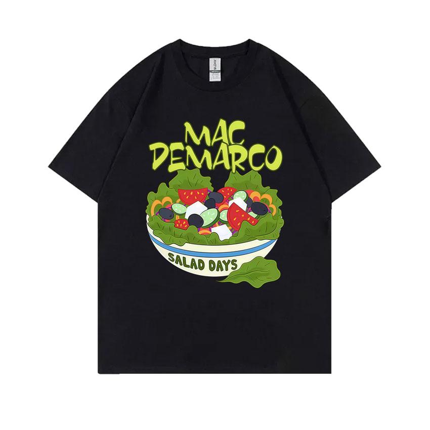 Mac Demarco Salad Days Magliette Grafiche Unisex Donna Casual Cotone Vintage Manica Corta T-Shirt Unisexs Moda Arte Estetica Maglietta