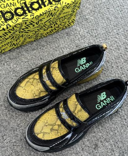 Ganni X New Balance 1906L Loafer Black Fall Leaf Snakeskin U1906LGA