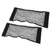 2PCS Car Trunk Storage Net Black Double Layer Storage Net Mesh Bag Mobile Phone Purse Keys Small Things 60 X 24cm