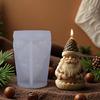 Christmas Theme Candle Silicone Mold Santa Shape Silicone Mould For Handmade Candle Soap Making Epoxy Resin Craft