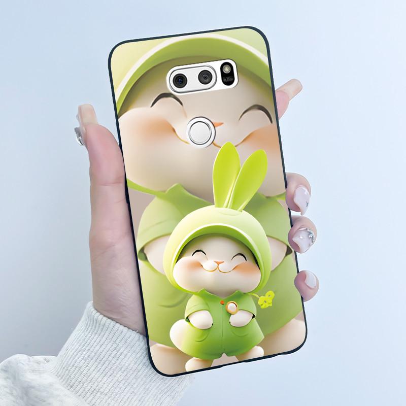 Casing For LG V30 V30+ V30S V30S+ V35 V35+ ThinQ Slim Soft Black Silicon Case Aesthetic Luxury Cute Cool Boys Girls Back Cover
