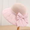 Spring and summer new women's straw hat big brim sun hat French pearl bow versatile sun protection hat travel