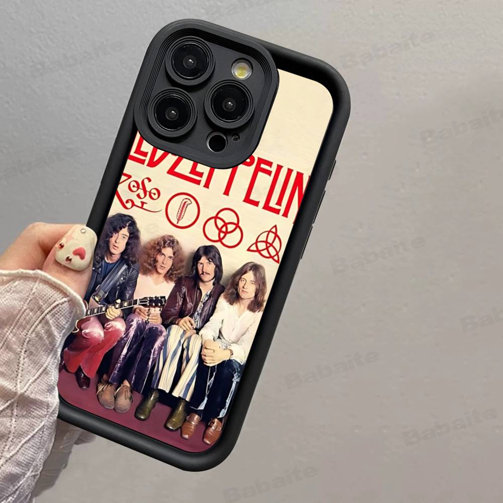 Rock L-Led Vintage Band Z-Zeppelin Phone Case For IPhone 17 16 15 14 13 12 11 Pro Max 16E Plus INS Soft Cover