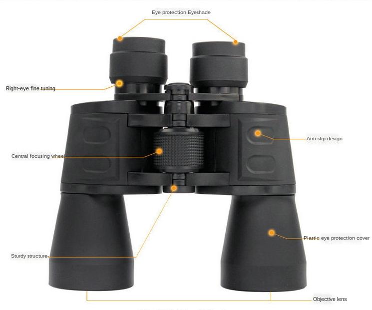 Professional Hd Binoculars Powerful 20x50 Telescope Lll Night Vision Bak4 Prism Binocular Telescope For Camping Concert