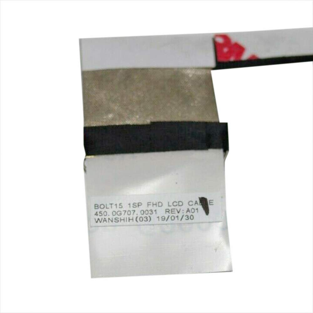 HSSDTECH FHD LCD 30PIN No-Touch LCD Video Screen Cable for Dell 15 5584 BOLT 15 0JMYVG 450.0G707.0011 450.0G707.0021 450.0G707.0031 450.0G707.0041