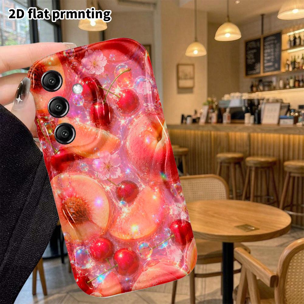 Phone Case: 2D Flat Samsung Galaxy A34 A35 M05 M06 S20 S22 S21 FE Plus 5G Protective Case, Rainbow Clouds, Christmas and Halloween Gifts