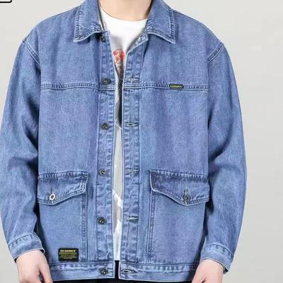 Verschleißfeste Jeans-Arbeitsjacke für Herren für Frühling und Herbst