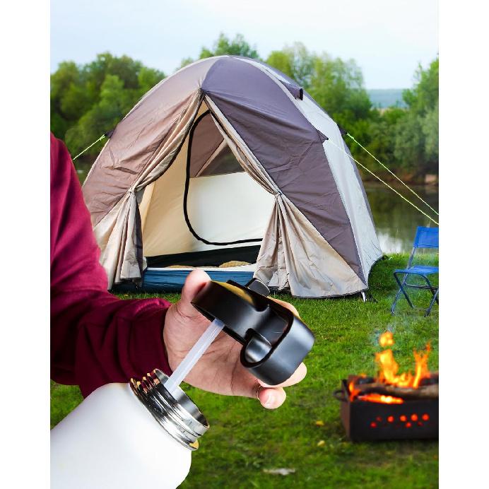 Replacement Straws for Stanley 40oz & 30oz Tumblers – 6 Pack Reble Plastic Straws with 2 Cleaning Brushes – BPA- Free Spill Stopper Accessories