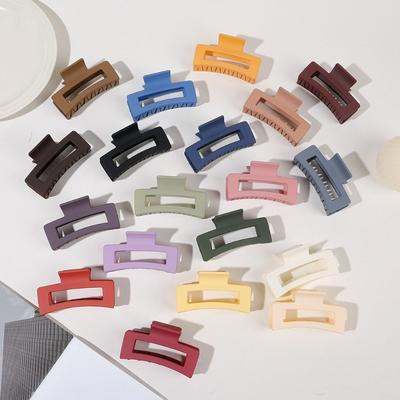 Square Hair Clips with A Matte TextureThe Back of The Head Is Half A Shark Clip Hair Accessory