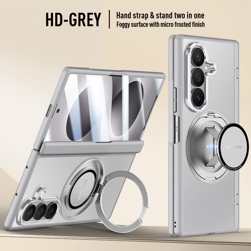 Matný matný kryt pro Samsung Galaxy Z Fold8 Ultra/Fold 8 Ultra/360° otočný magnetický držák Řemínek na ruku S krytem na skleněnou obrazovku