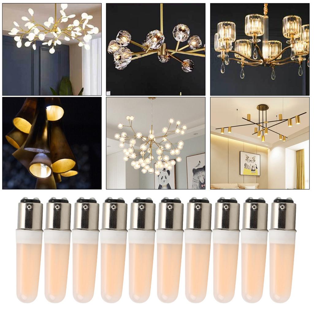10Pcs 3W B15 Light Bulb Warm White Chandelier Ceiling Lamp Bulb Home Lighting Accessories AC110V
