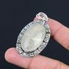 Daughters Day Deal Oval Natural Golden Rutile Sterling Silver Elegant Pendant