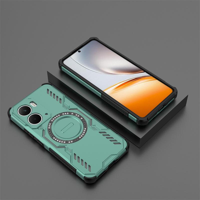 Shockproof Armor Case For Realme Neo 7x Magnetic Adsorption Wireless Charge Cover For Realme Neo 7x Case For Realme Neo 7x Case