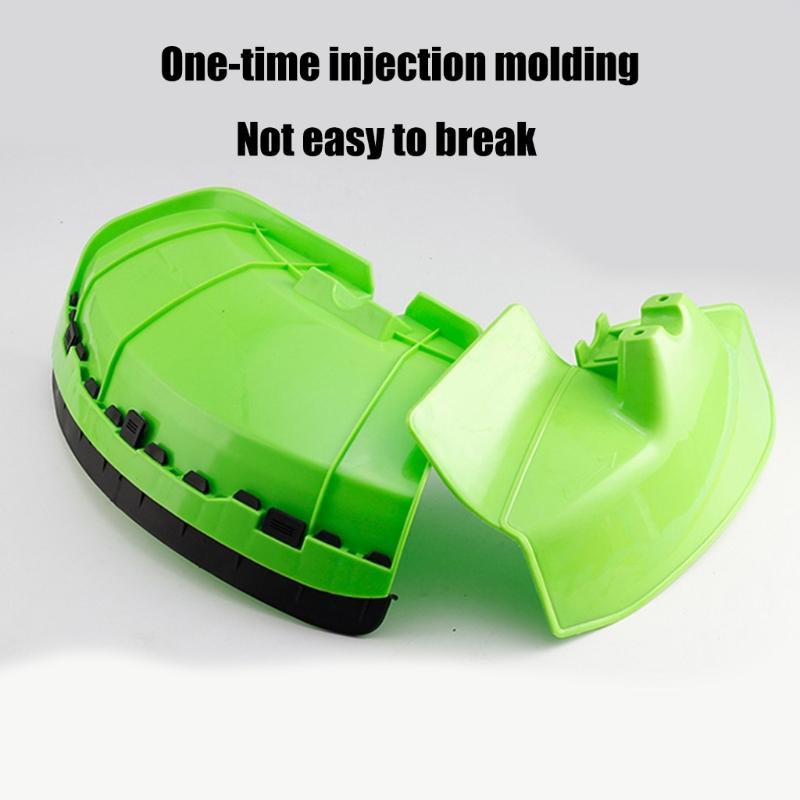All Season Mower Deflector Accessory Universal Fit For Residential Trimmers Shatterproof Recyclable Plastic Construction