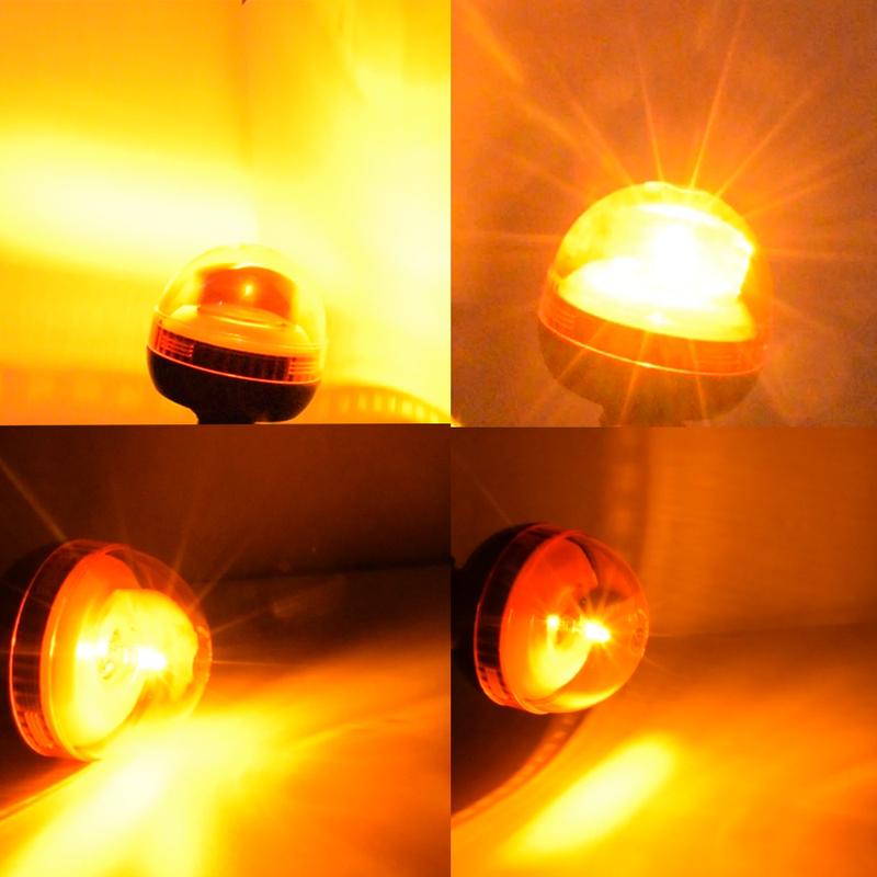 JALN7 Beacon Rotating Light Tractor Warning Emergency Strobe Halogen Signal Lamp Truck Bracket 12V Original Classic Amber