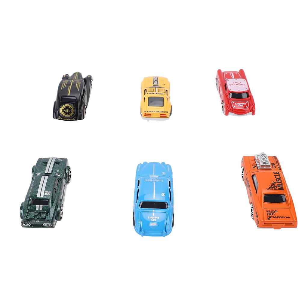 Set 6 buc Mașinuțe Aliaj pentru Copii Mașină de Jucărie de Curse Set Vehicule pentru Copii Mici Decorațiune Acasă Cadou