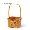 Willow Rattan Bride Flower Basket Picnic Container Hand-Woven Flower Arrangement Basket With Handle Picnic Weaving Basket