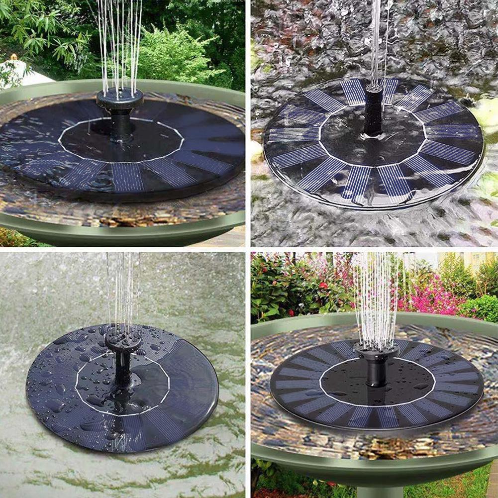 Garden Fountain Floating Solar Waterfall Fountain Pool Pond Bird Bath Solar Panel Powered Fountain Water Pump Garden Decoration