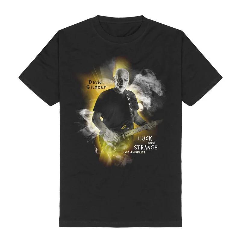 Luck and Strange Smoke David Gilmour Pink Floyd Band T-Shirt 100% Cotton Graphic Tee Men Women Summer Streetwear Top S разноцветный
