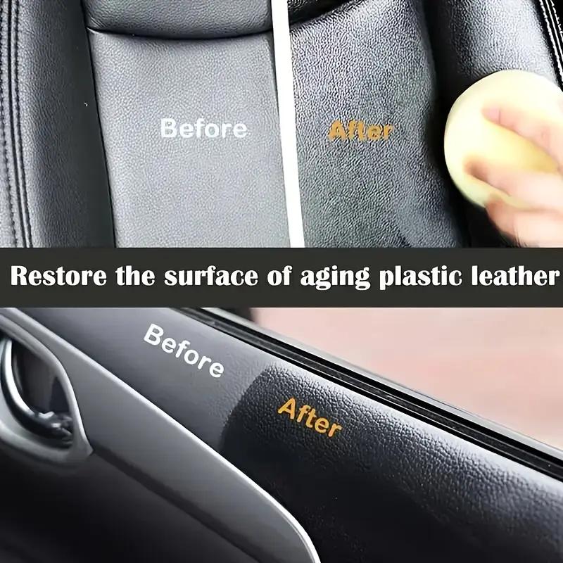 Car Leather Care Cream - Nourishing and Renewing Treatment for Seats, Steering Wheel and Door Panels,Interior Polishing