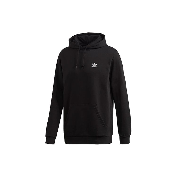 Adidas Trifoil Essentials Pullover Hoodie Black Men Streetwear FM9956